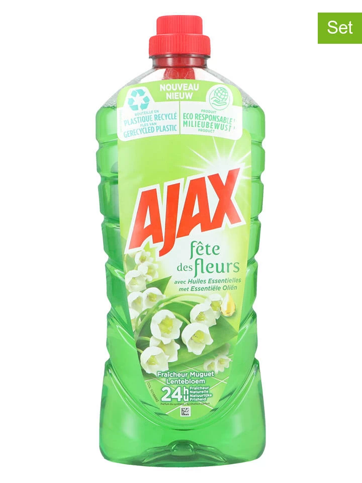Ajax® 6er-Set: Allzweckreiniger "White Flower", 6x 1,25 L 1 Ajax® 6er-Set: Allzweckreiniger "White Flower", 6x 1,25 L