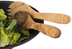 APS 2-tlg. Salatbesteck "OLIVE" In Braun Je 9,5 X 8,5 Cm, Griff: 17 Cm -Typhoon Store aps 2 tlg salatbesteck olive in braun je 9 5 x 8 5 cm griff 17 cm 3