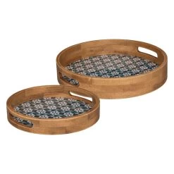 Serviertabletts In Braun