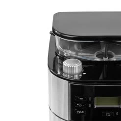 Kaffeemaschine Mit Mahlwerk In Edelstahl/Schwarz - 900W -Typhoon Store barista kaffeemaschine mit mahlwerk in edelstahl schwarz 900w 7