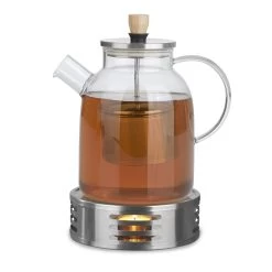 2tlg. Set: Teekanne Und Stövchen 1,5 L