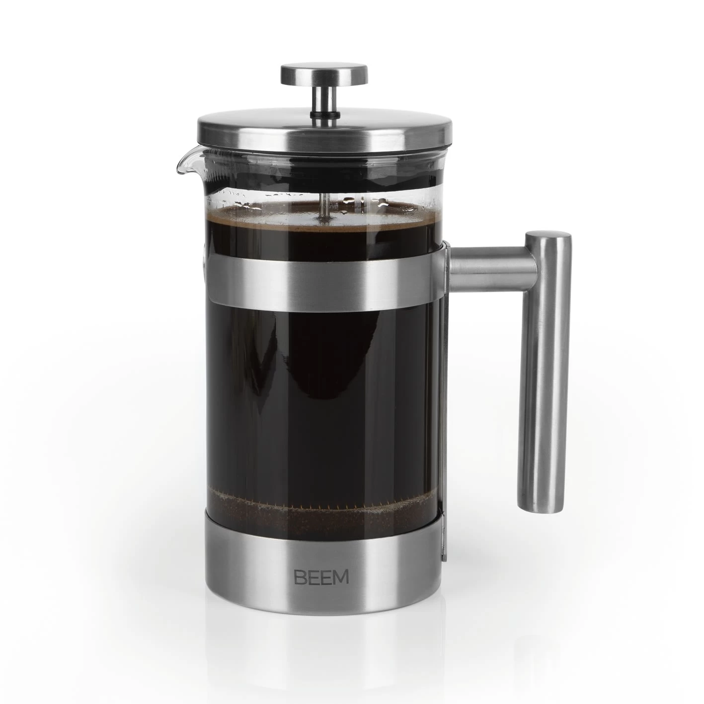 Pressfilterkanne Edelstahl French Press 1l Kaffeebereiter Kaffeekanne 3 Pressfilterkanne Edelstahl French Press 1l Kaffeebereiter Kaffeekanne – Bild 3