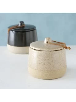 2er-Set: Vorratsdosen "Magali" In Schwarz/ Beige -Typhoon Store boltze 2er set vorratsdosen magali in schwarz beige 3