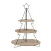 Etagere "Linella" In Hellbraun - (H)60 X Ø 42 Cm