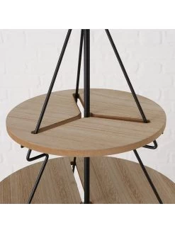 Etagere "Linella" In Hellbraun - (H)60 X Ø 42 Cm -Typhoon Store boltze etagere linella in hellbraun h 60 x o 42 cm 3