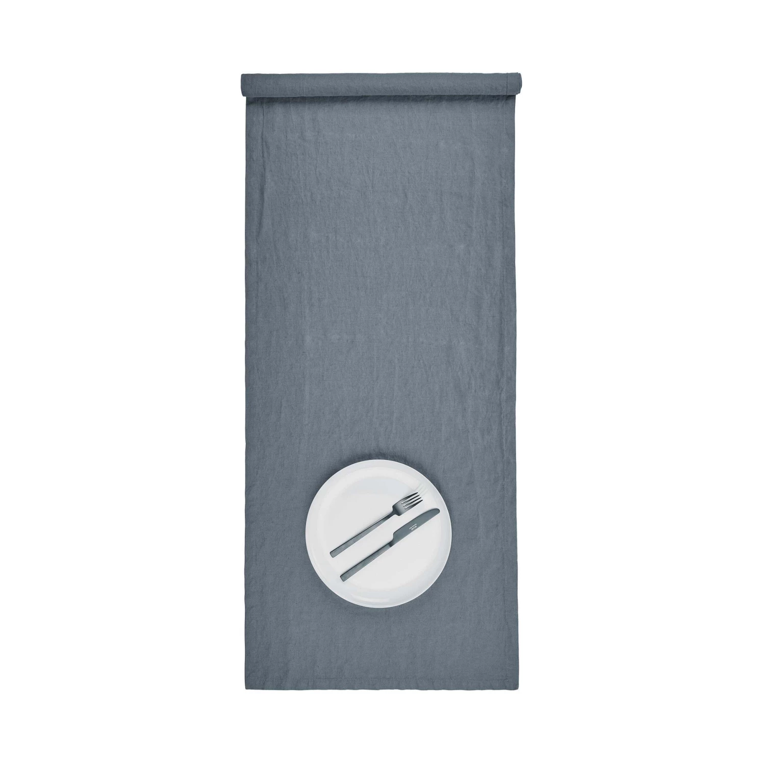 Tischläufer L 160 X B 50cm RIGA In Blau 1 Tischläufer L 160 X B 50cm RIGA In Blau