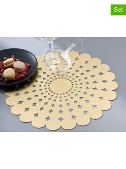 4er-Set: Tischsets "Fontenille" In Gold