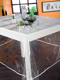 Outdoor-Tischdecke "Plastification" In Transparent -Typhoon Store calitex outdoor tischdecke plastification in transparent 2