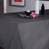 Tischdecke "Effet Soie" In Dunkelgrau