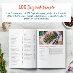 5,5 Liter Heißluftfritteuse Mit Spießregalsatz, Grau -Typhoon Store cosori 5 5 liter heissluftfritteuse mit spiessregalsatz grau 5