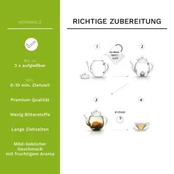 12er Holzbox ErblühTee Grüner Tee "Fruity Flavor" -Typhoon Store creano 12er holzbox erbluhtee gruner tee fruity flavor 3