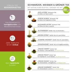 MIXED 18er Magnetbox Teeblumen Grüner/Weißer/Schwarzer Tee -Typhoon Store creano mixed 18er magnetbox teeblumen gruner weisser schwarzer tee 3