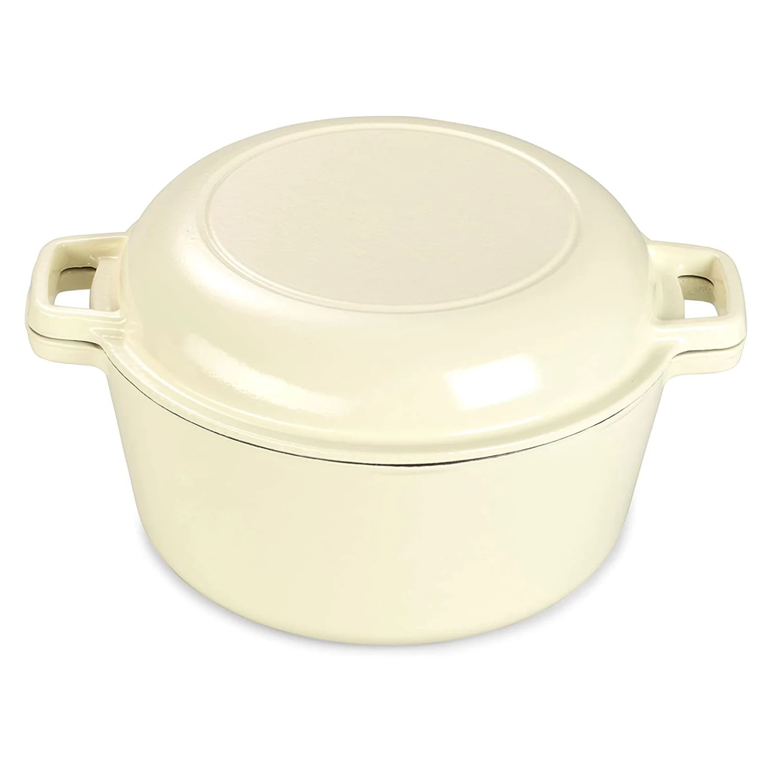 2 Tlg. Set Gusseisen Bräter Mit Deckel 3.5 L In Creme 5 2 Tlg. Set Gusseisen Bräter Mit Deckel 3.5 L In Creme – Bild 5