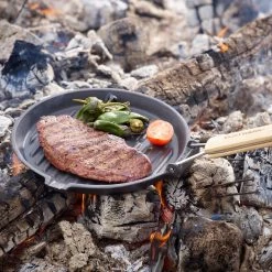 Gusseiserne Grillpfanne Rund In Schwarz -Typhoon Store echtwerk gusseiserne grillpfanne rund in schwarz 3