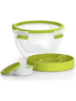 Emsa 2er-Set: Salatboxen "Clip & Go" In Grün - 1 L -Typhoon Store emsa 2er set salatboxen clip and go in grun 1 l 1