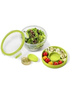 Emsa 2er-Set: Salatboxen "Clip & Go" In Grün - 1 L -Typhoon Store emsa 2er set salatboxen clip and go in grun 1 l 2