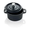 Cocotte Schmortopf Gusseisen In Schwarz - D: 10cm