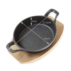 Servierpfanne Gusseisen In Schwarz - D: 15cm -Typhoon Store gaumenkick servierpfanne gusseisen in schwarz d 15cm 2