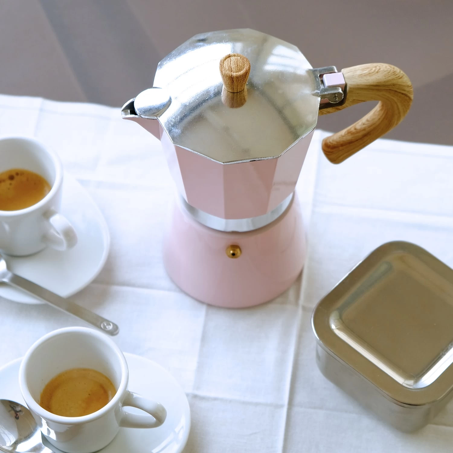 Venezia - Espressokocher In Rosa - 3 Tassen 4 Venezia - Espressokocher In Rosa - 3 Tassen – Bild 4
