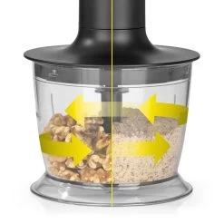 Stabmixer Set Edelstahl 1200W Pürierstab Handmixer Schneebesen Zerkleinerer -Typhoon Store gourmetmaxx stabmixer set edelstahl 1200w purierstab handmixer schneebesen zerkleinerer 4