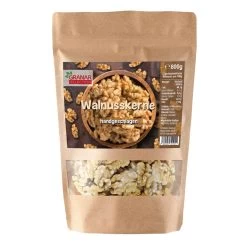 600g Walnusskerne Premium, Handgeschlagen, Ganze Hälften