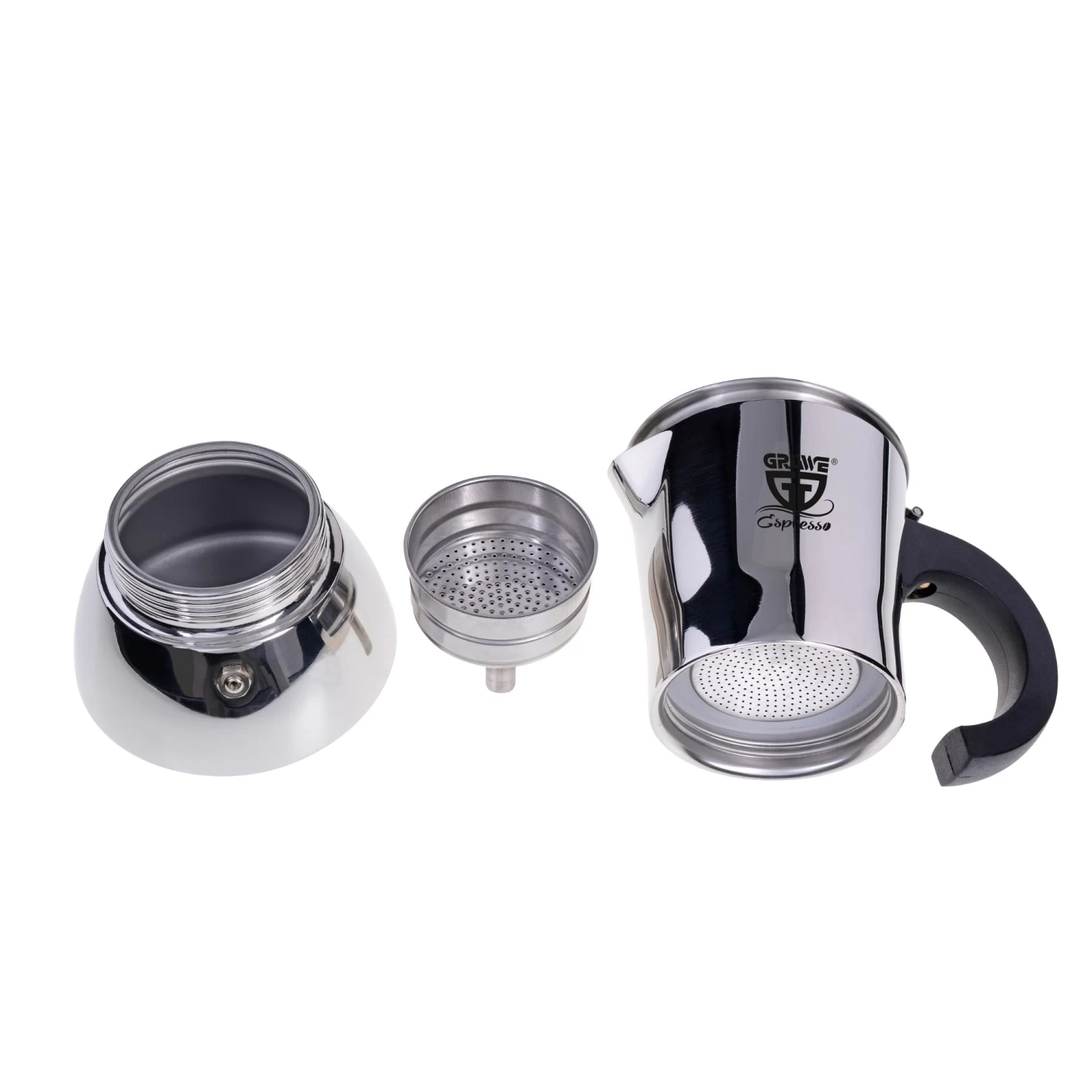 Espressokocher In Silberfarben 2 Espressokocher In Silberfarben – Bild 2