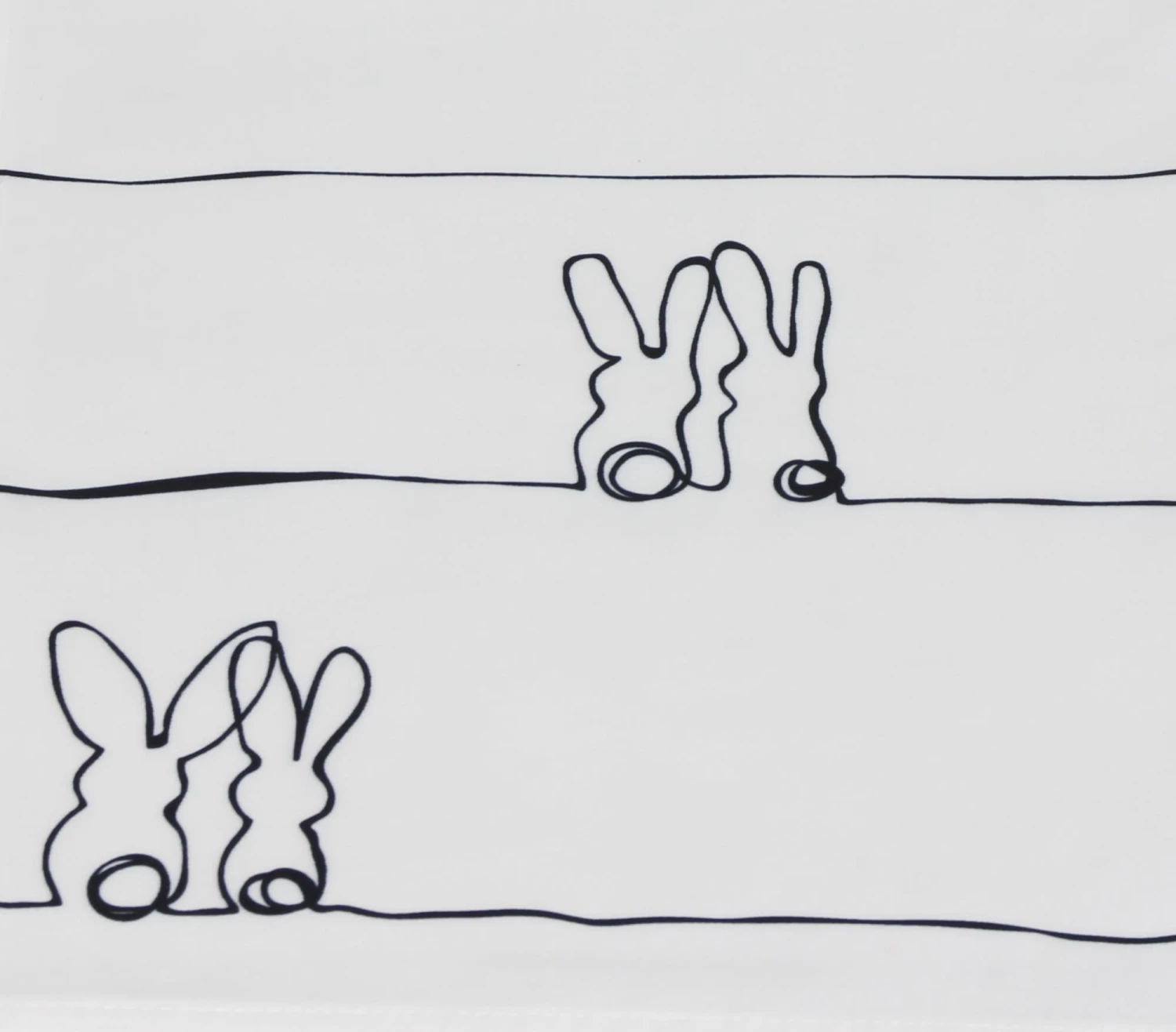 Tischläufer "Line-Art" 40x140cm In Weiß 4 Tischläufer "Line-Art" 40x140cm In Weiß – Bild 4