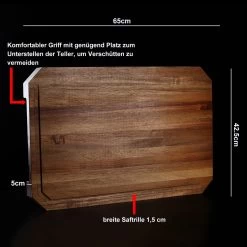 IZUMI ICHIAGO Großes Schneidebrett - 65*42,5*5 Cm, Akazienholz, Leinöl Behandelt -Typhoon Store izumi ichiago izumi ichiago grosses schneidebrett 65 42 5 5 cm akazienholz leinol behandelt 5