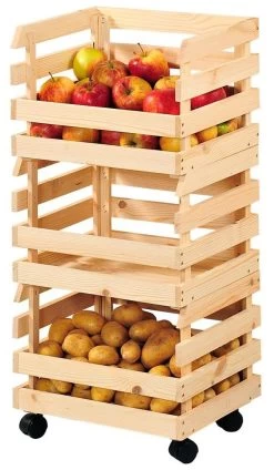 Gemüseregal In Beige