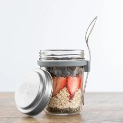 Kilner Frühstücksglas Mit Löffel, 350 Ml -Typhoon Store kilner fruhstucksglas mit loffel 350 ml 2