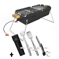 Knister Gasgrill Mit 6-in-1 Klappwerkzeug