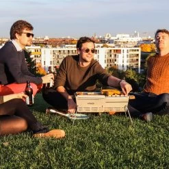 KNISTER Grill Premium - Mobiler Holzkohlegrill In Silber -Typhoon Store knister knister grill premium mobiler holzkohlegrill in silber 3