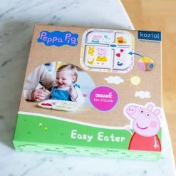 EASY EATER PEPPA PIG - Esslernteller + Würfel In Cloud White -Typhoon Store koziol organic easy eater peppa pig esslernteller wurfel in cloud white 3