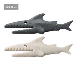 Koziol SHARKY - Klammer In Recycled Desert Sand-nature Grey -Typhoon Store koziol sharky klammer in recycled desert sand nature grey 1