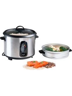 LIVOO Dampfkocher In Silber/ Schwarz - 1,8 L