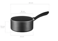 Typhoon Store -Typhoon Store maser stielkasserole aluminium izar in schwarz 1