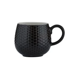 Mason Cash Geprägte Tasse Honigwaben Schwarz, 350 Ml
