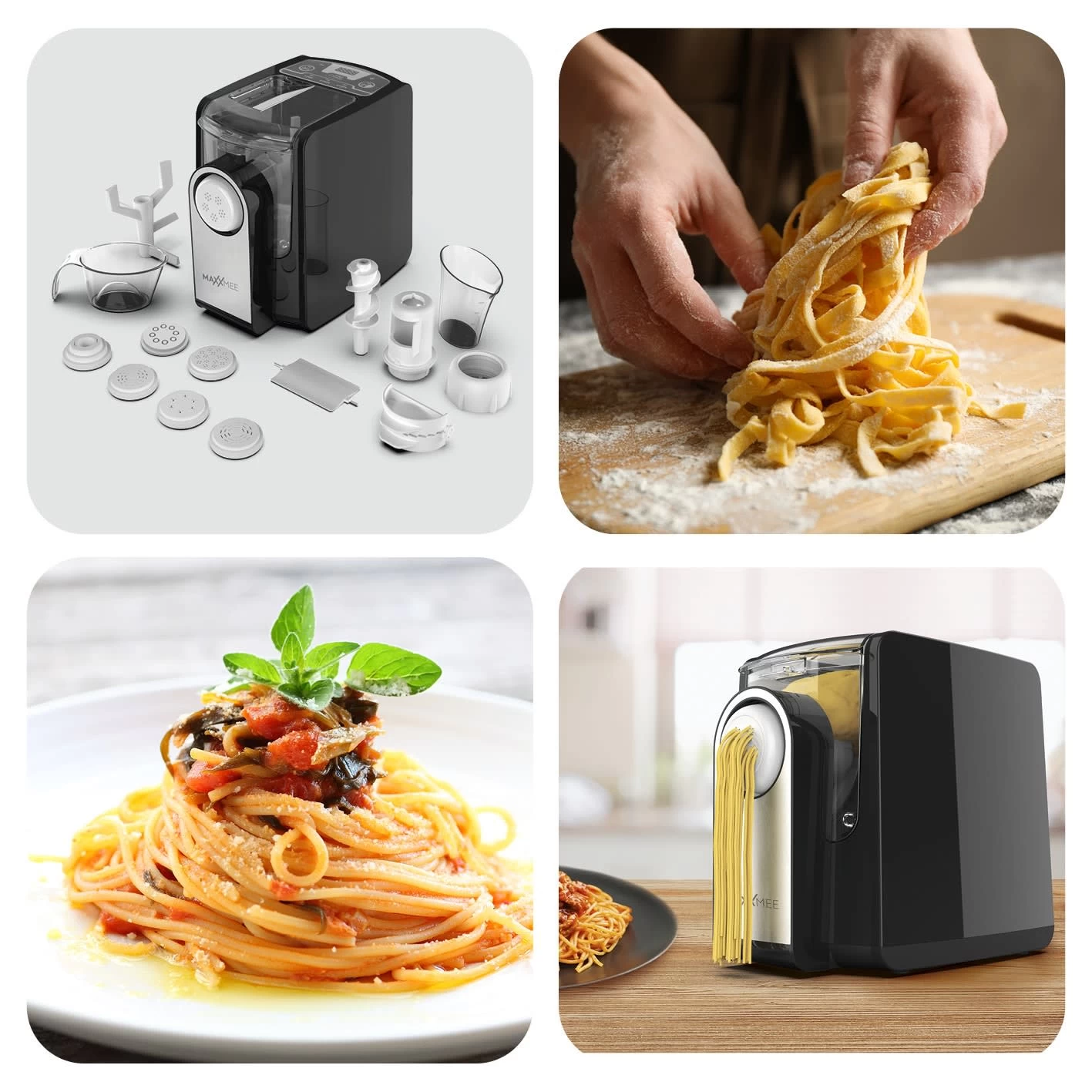 Pastamaker Nudelmaschine Pastamaschine Spaghetti Lasagne Nudeln Formscheiben 2 Pastamaker Nudelmaschine Pastamaschine Spaghetti Lasagne Nudeln Formscheiben – Bild 2
