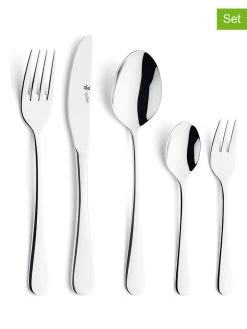 30tlg. Poliertes Edelstahl-Besteck-Set "Rhodos 82"