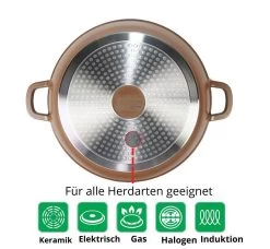 Platinum Aluguss Wok Servierpfanne Ø32cm In Beige -Typhoon Store platinum aluguss wok servierpfanne o32cm in beige 2