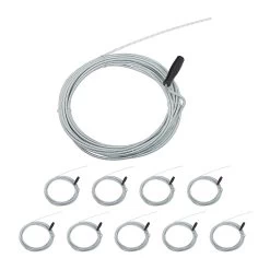 10x Rohrreinigungsspirale In Silber