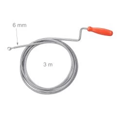 2 X Rohrreinigungsspirale In Silber - (L)3 M -Typhoon Store relaxdays 2 x rohrreinigungsspirale in silber l 3 m 3