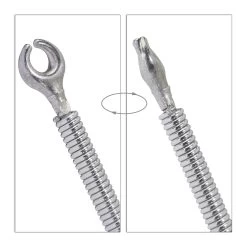 2 X Rohrreinigungsspirale In Silber - (L)3 M -Typhoon Store relaxdays 2 x rohrreinigungsspirale in silber l 3 m 5