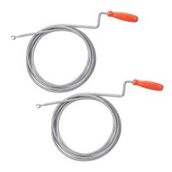 2 X Rohrreinigungsspirale In Silber - (L)3 M -Typhoon Store relaxdays 2 x rohrreinigungsspirale in silber l 3 m 7