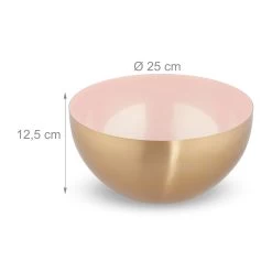2 X Salatschüssel In Rosa/ Gold - (H)12,5 X Ø 25 Cm -Typhoon Store relaxdays 2 x salatschussel in rosa gold h 12 5 x o 25 cm 3