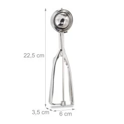 2x Eisportionierer In Silber -Typhoon Store relaxdays 2x eisportionierer in silber 3