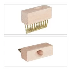 2x Fugenbürste In Natur/Messing