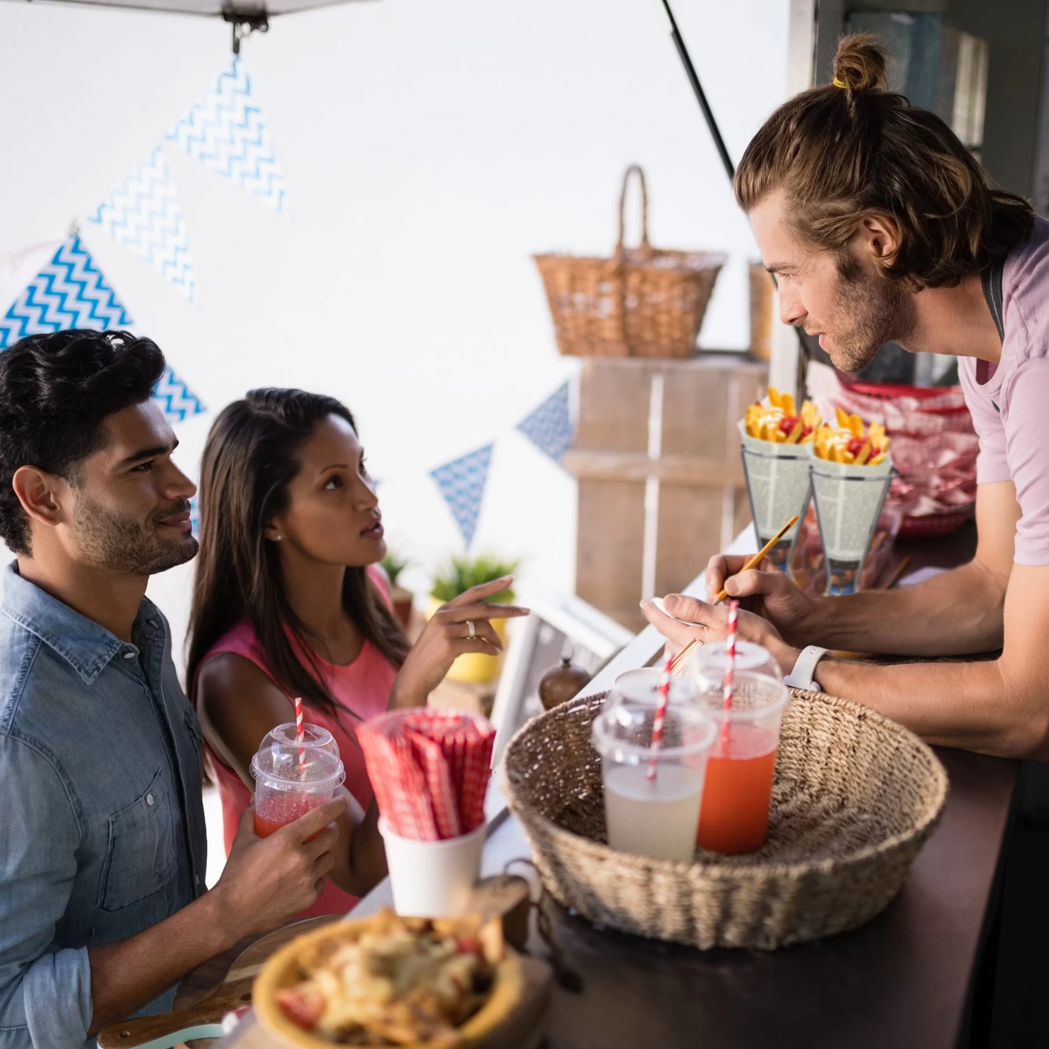 2x Pommeshalter In Silber 2 2x Pommeshalter In Silber – Bild 2