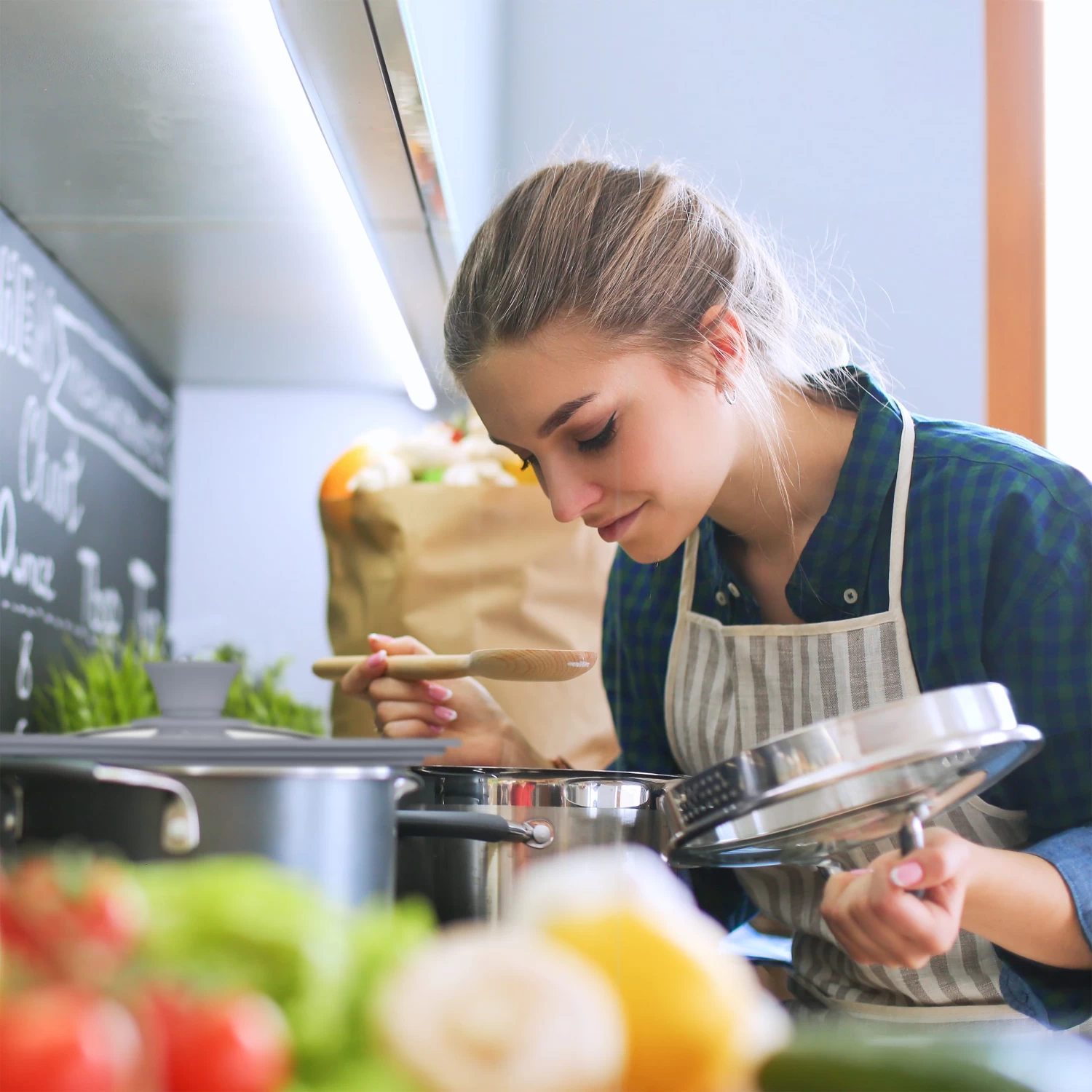 2x Topfdeckel In Rot - Ø22-26 Cm 5 2x Topfdeckel In Rot - Ø22-26 Cm – Bild 5
