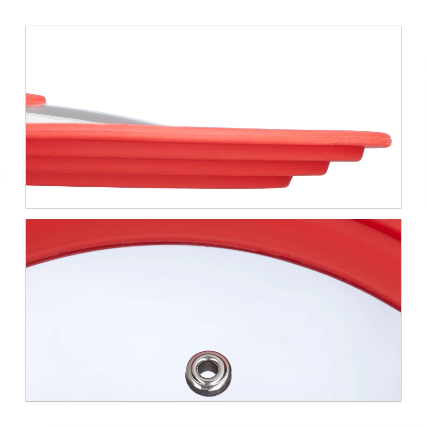 2x Topfdeckel In Rot - Ø22-26 Cm 6 2x Topfdeckel In Rot - Ø22-26 Cm – Bild 6